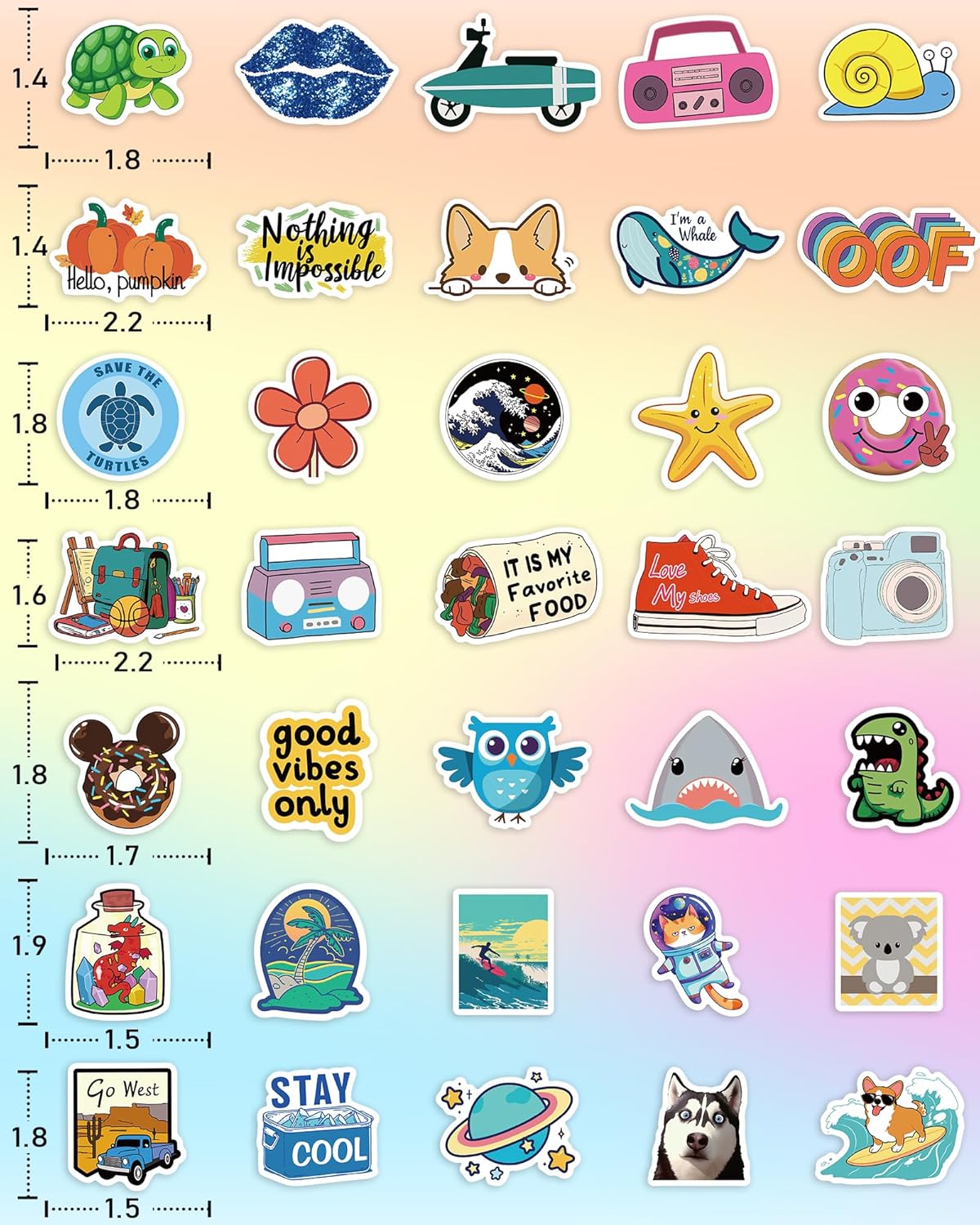 400 PCS Cute Vinyl Stickers – Add Fun & Creativity Everywhere